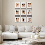 Sheffield Home 9-Pc Picture Frame Set, Matted 11x14 in, Dark Oak, 131067