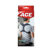 Ace Brand Posture Corrector Adjustable Back Brace, Black, One Size Fits Most, 208620