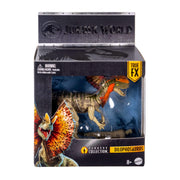Mattel Jurassic World Hammond Collection Dilophosaurus Action Figure with Articulated Joints and Two Swappable Heads, Deluxe Design, JKM93