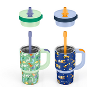 Ello 2 Pack Tumbler Set with Retractable Straw 14 Fl Oz Each for Kids