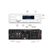 BOSS Audio Systems MR500UAB Marine Bluetooth Stereo Black