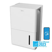 Midea MAD35S1AWWT 35-Pint Smart Access Dehumidifier with App and Voice Control, White