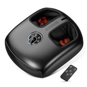 Anqdy Foot Massager with Heat, Shiatsu Deep Tissue Massage, 4 Modes, 5 Intensity Levels, Black