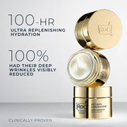 RoC Retinol Correxion Deep Wrinkle Rich Cream, Patented Retinol, Bio-Ceramides, Calcium, Fragrance-Free, Paraben-Free, 1.7 oz