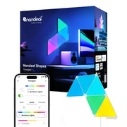 Nanoleaf Shapes Triangles Smarter Kit, Modular Indoor LED Wall Light Panels, Multicolor, 5 Pack