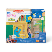 Melissa & Doug Sesame Street Wooden Daily Routines Activity Board, Interactive Learning Toy for Toddlers, FSC-Certified Wood, Multi-Color
