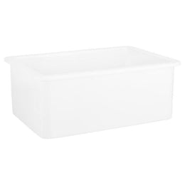 Sotto 27x19x10 Undermount Single Bowl Fireclay Sink - white