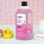 Equate Kids Bubblegum Scented Bubble Bath, Gentle Paraben-Free Formula, 64 Fl Oz, Easy-to-Pour Bottle with Handle