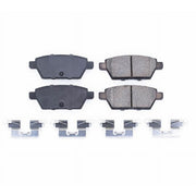 PowerStop Rear Z17 Evolution Ceramic Brake Pads with Hardware, Low Dust, Noise Free, Fits Ford Fusion 2006-2012, Lincoln MKZ 2007-2012, Mazda 6 2006-2013, 17-1161