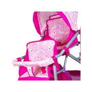 Lissi Colorful Twin Baby Doll Pram