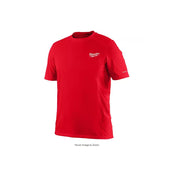 Milwaukee 414R-M WORKSKIN Lightweight Performance Shirt, Red, M - Short Sleeve