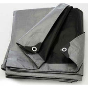 Tarp, 14x14 Weave, 10' X 20', Silver/Black