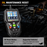 Motopower Car OBD2 Scanner, Engine Fault Code Reader, Oil Reset, EPB Reset, Battery and Alternator Test, 2.8-Inch Color Screen