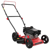 PowerSmart 18 in Gas Lawn Mower, 144CC OHV Engine, 3-in-1 Cutting System, Foldable Frame, 5-Position Height Adjustment