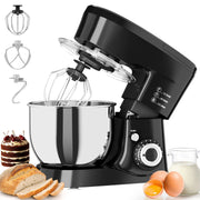 CUOCCO PRO Stand Mixer, 1000W Pure Copper Motor, 11 Speeds with Pulse, 5.5Qt Stainless Steel Bowl, 3D Planetary Mixing, Tilt-Head, Dishwasher Safe, Black