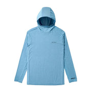 AFTCO Tailwind SuperSoft Performance Fishing Hoodie, Blue Shadow, Mens Active Fit, Moisture-Wicking Drirelease Fabric, Thumbholes, Flexible Hood, M63234