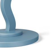 Mainstays Kids Wood Wavy Nightstand Side Table, Bluestone, Rubberwood, Compact Size, MS6503975471KG
