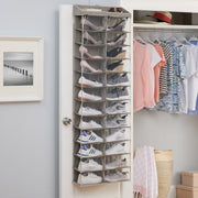Imported BH18-016-099-07 Better Homes & Gardens Over the Door Closet Shoe Organizer, Single, Grey
