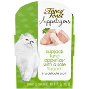 Purina Fancy Feast Appetizers Skipjack Tuna with a Sole Topper Adult Wet Cat Food, 1.1 oz., Case of 10