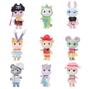 Honey Bee Acres Dress-up Pals 9-2.25 Tall Mini Figures Dollhouse Accessories