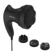 FitRx Handheld Shiatsu Neck & Back Massager w/Multiple Speeds & Attachments, Black