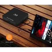 DR. J Professional EVP/203 Portable Blu Ray DVD Player with HDMI, Black