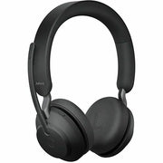 Jabra Evolve2 65 Wireless Bluetooth Headset, Noise-Cancelling, USB-C, Black, Up to 37 Hours Battery Life