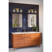 Avec A300000-191 Adalyn Collection 3-Light Champagne Bronze Vanity Light Dimmable with Clear Glass Shades, Gold