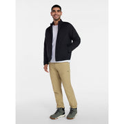 Ozark Trail Men's Light Insulated Nylon Zip Jacket, Wind- and Water-Resistant, Rich Black, Mid-Length, 3XL, Rich Black