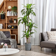 DR.Planzen DBXT1.8m-1 6ft Dracaena Tree Faux Artificial Plants