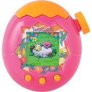 Bandai Namco Tamagotchi Paradise Orange Tropics Interactive Virtual Pet Toy with Zoom Dial, Multi-Language Support, Battery Powered, 43425