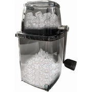 XIAOLONG Iceberg Ice Crusher, Manual Hand Crank, Stainless Steel Blades, Suction Base, Portable Silver Ice Breaker for Drinks and Ice Platters
