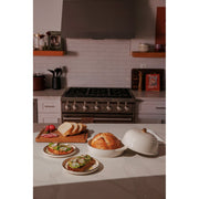 Thyme & Table Ceramic Bread Oven, Cream Glazed Stoneware, Non-Stick, 2-Piece Set, TT2391R-ECOM