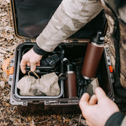YETI LoadOut GoBox 30 Dry Box, Waterproof, Dustproof, Durable Defender Material, Wetlands Brown, 20.4x14.8x11.3 in, 12.1 lb, 26010000694