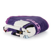 Jay Franco Kpop Demon Hunters Throw Blanket, Super Soft Plush Polyester, Purple and Pink, 46x60 Inches