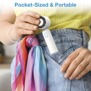 Arctic Air Cool Touch Portable Handheld Fan, Mini USB Rechargeable, Compact Lightweight, 4-Speed Adjustable, Battery-Powered, Quiet, White, AACTFW-MC4