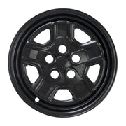 Coast2Coast International 16 Inch 5 Indented Spoke Gloss Black ABS Plastic Wheel Cover Set of 4 IWCIMP78BLK