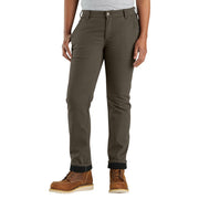 Carhartt Rugged Flex Relaxed-Fit Fleece-Lined Work Pants for Ladies - Tarmac - 14