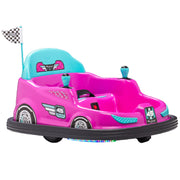Flybar FB25020AE Kid Trax 6V Bumper Car Ride-On Toy, Pink
