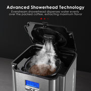 AIRMSEN CM1705BATE 12 Cups Programmable Drip Coffee Maker, Stainless Steel