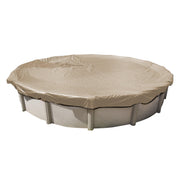 In The Swim 24 Round Above Ground Winter Pool Cover, Polar Protector, 14 x 14 Scrim, Winch and Cable Included, Beige, 20YR AG 24RD