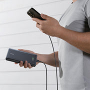 Anker Power Bank, 20,000mAh, 30W PD Fast Charging, Built-In USB-C Cable, Ultra-Compact, Black, A1387H11