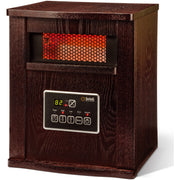 Soleil WH-94H Infrared 4-Element Qtz Electric Room Space Heater Remote Walnut