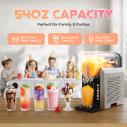 Xingsheng 1.6L Slushie Machine with Rapid Freezing QuickChill Technology, Touchscreen Control, 6 Preset Modes, 54oz Capacity, FDM001