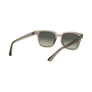 Ray-Ban Unisex Square Sunglasses, Transparent Grey Frame, Grey Gradient Lenses with 100% UV Protection, 51 mm