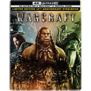 Universal Pictures Home Entertainment Warcraft 10th Anniversary Edition Steelbook, 4K Ultra HD Movie, Blu-ray, Digital Copy, Action Fantasy Adventure