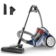 PINETAN EasyPeasy Canister Bagless Vacuum Cleaner, Lightweight 9 lb, Cyclone Technology, Blue, UC162