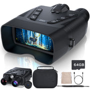 TPUFO Z098 4K Night Vision Binoculars with 5x Zoom, 3.99in HD Screen, 58MP Photo, 4K Video, 10000mAh Battery