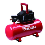 HyperTough 3 Gallon Oil Free Air Compressor, 100PSI, Red - Portable
