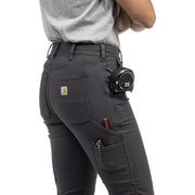 Carhartt Rugged Flex Relaxed-Fit Straight Canvas Work Pants for Ladies - Shadow - 12 - Short